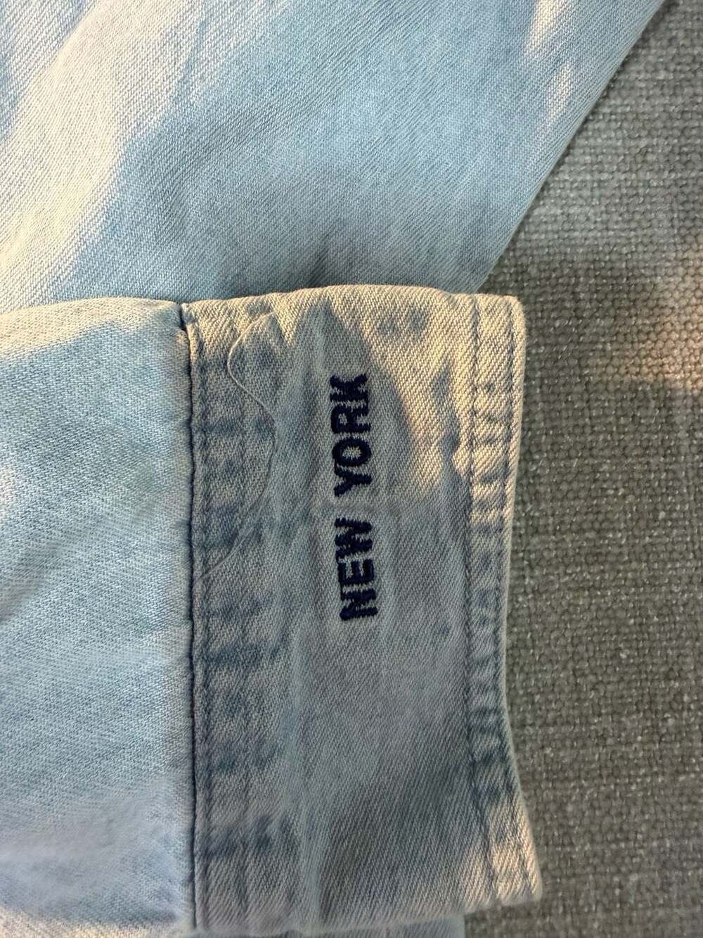 Vintage Hard Rock Cafe New York All Is One Denim Button Up Shirt - Picture 5 of 6